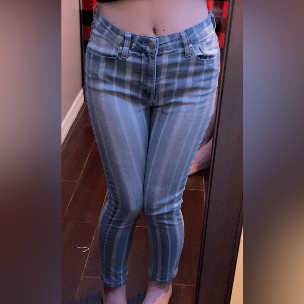 Striped jeans